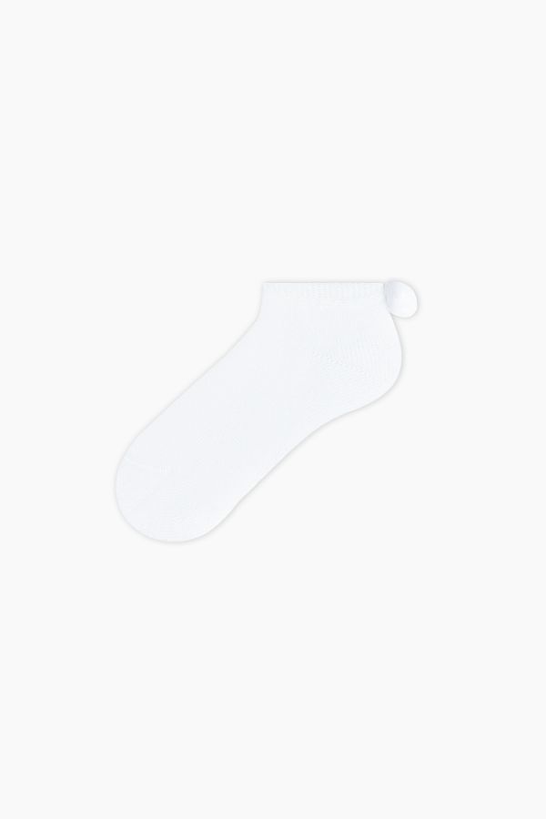 Bross 3 lü Havlu Ponponlu Patik Bebek Çorabı