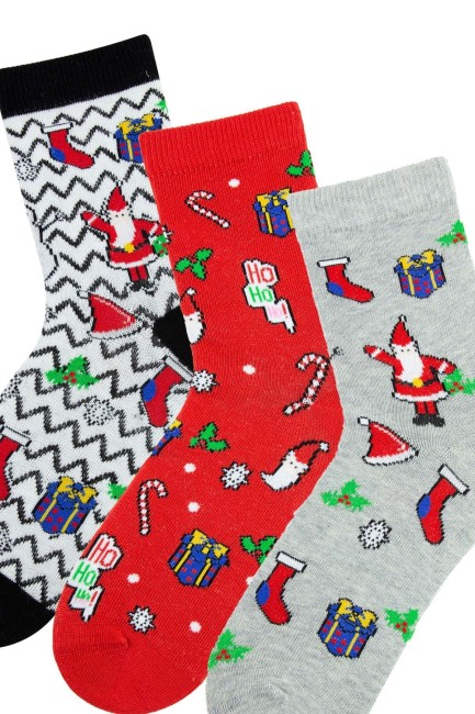 BROSS - Bross 3lü Hediye Paketli Çocuk Soket Çorap