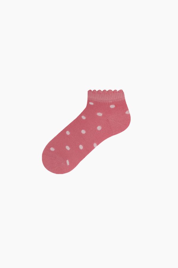 Bross 3'lü Kırmızı Meyve Desenli Patik Bebek Çorabı