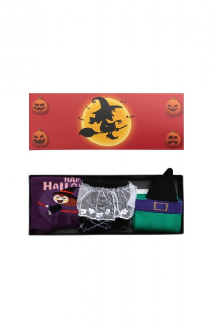Bross - Bross 3-Pack Halloween Boxed Kids' Socks