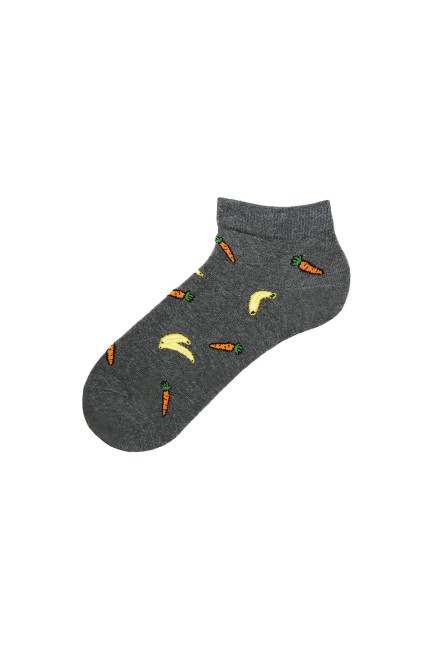 Bross 3lü Meyve Desenli Patik Erkek Çorap - Thumbnail