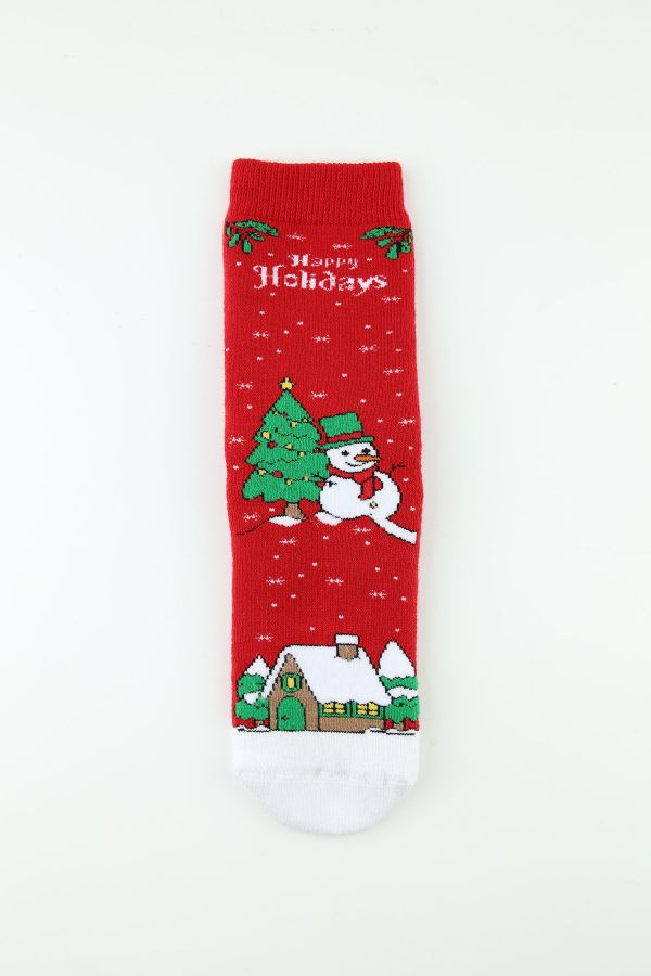 Bross 3lü Noel Kaydırmaz Havlu Çocuk Soket Çorap