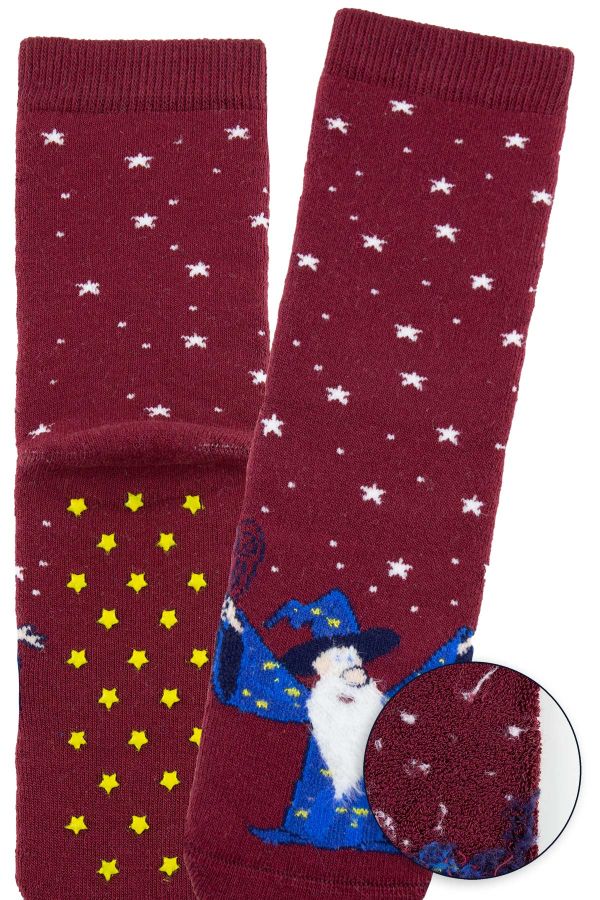 Bross 3lü Yıldız Kaydırmaz Taban Havlu Çocuk Çorap