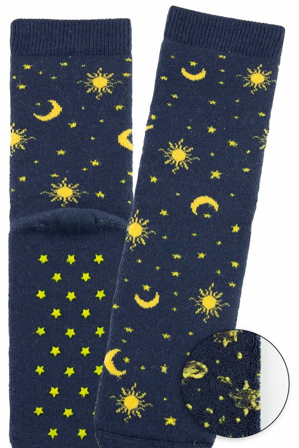Bross 3lü Yıldız Kaydırmaz Taban Havlu Çocuk Çorap