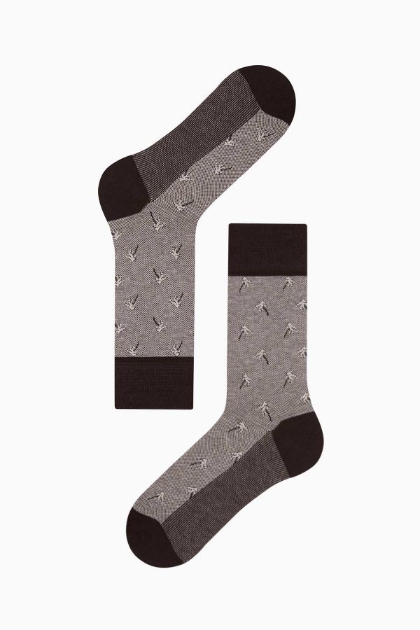 Bross 4-Pack Palm Jacquard Men's Socks