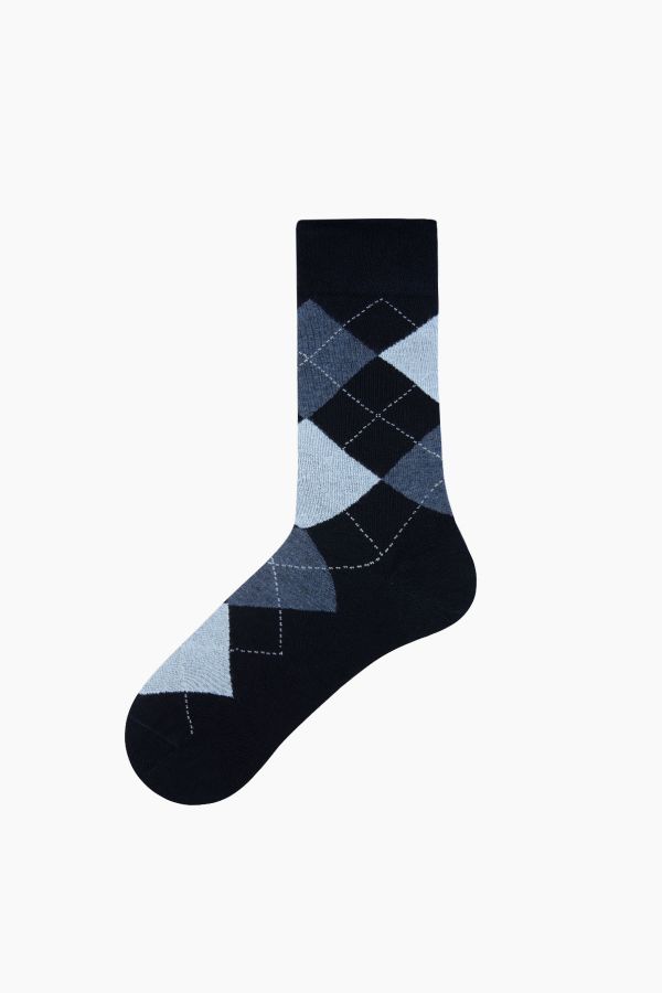 Bross 5-Pack Plaid Patterned Men's Socks