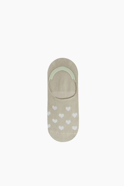 Bross 6-piece Heart Patterned Flats Women's Socks - Thumbnail