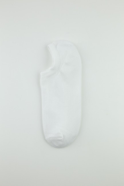 Bross 6lı Basic Beyaz Erkek Sneaker Çorap - Thumbnail