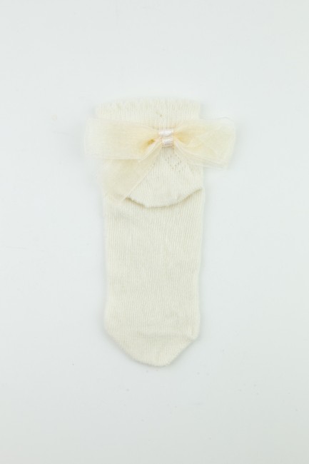 Bross Aksesuar Detaylı 3lü Bebek Soket Çorap - Thumbnail