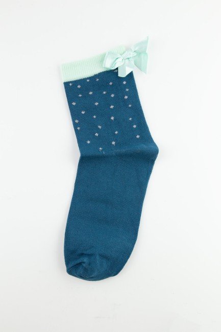 Bross Aksesuarlı Kadın Soket Çorap - Thumbnail