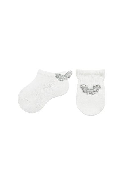 Bross - Bross Newborn Gloves and Socks Combination with Accessory