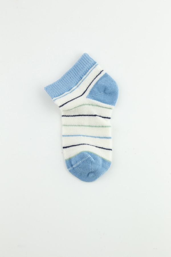 Bross Araba Desenli Erkek Bebek Patik Çorap