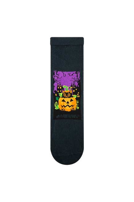 Bross Bal kabağı Halloween Unisex Çorap - Thumbnail
