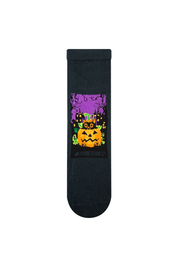 Bross Bal kabağı Halloween Unisex Çorap