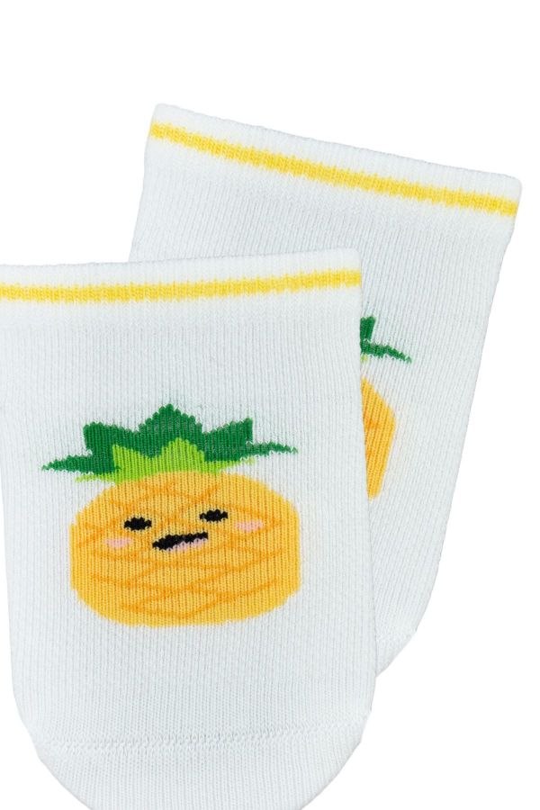 Bross Bebek Meyve Desenli 3lü Patik Çorap