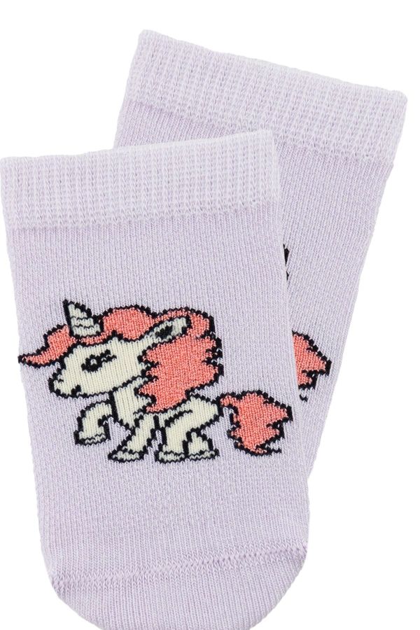 Bross Bebek Unicorn Desenli 3lü Patik Çorap