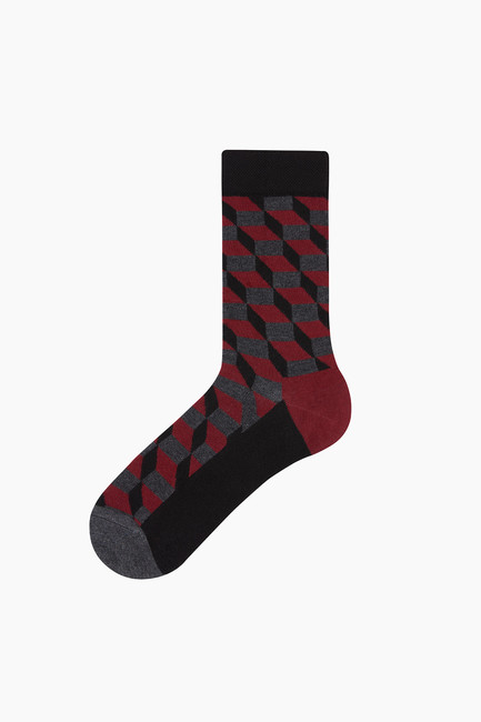 Bross - Bross Checker Patterned Men's Socks
