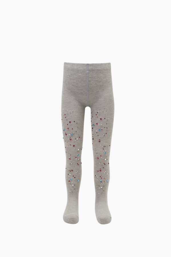 Bross Colored Stone Printed Tights For Kids
