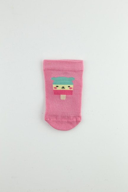 Bross Dondurma Desenli Kız Bebek Patik Çorap - Thumbnail
