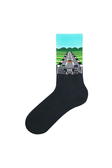 Bross Erkek 3lü Tetris Temalı Soket Çorap Kutulu-1 - Thumbnail