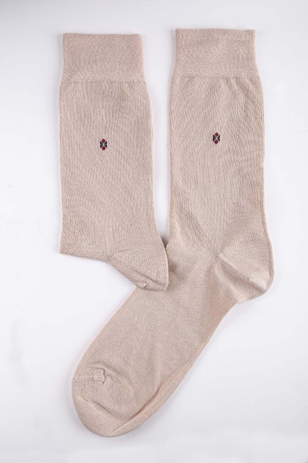 Bross Erkek Pamuklu Yazlık 6lı Bej Soket Çorap - Thumbnail