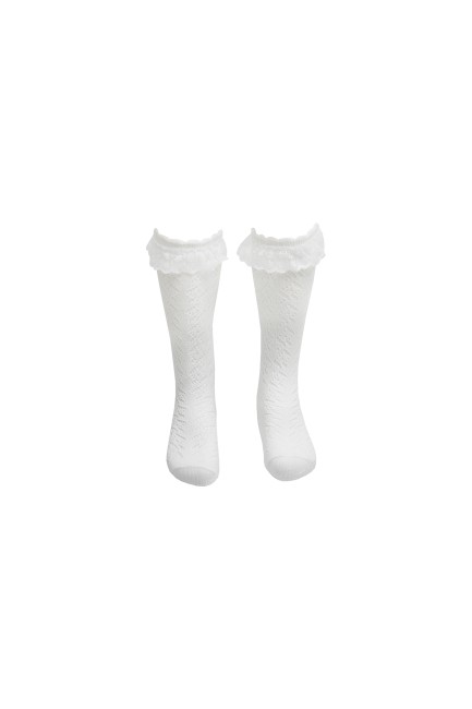 Bross - Bross Net Knee-High Baby Socks