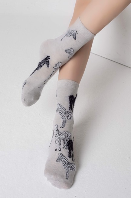 Bross - Bross Animal Patterned Women's Socks