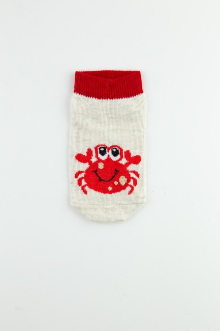 Bross İnci Desenli Kız Bebek Patik Çorap - Thumbnail