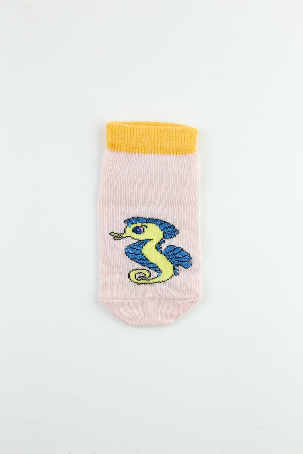 Bross İnci Desenli Kız Bebek Patik Çorap