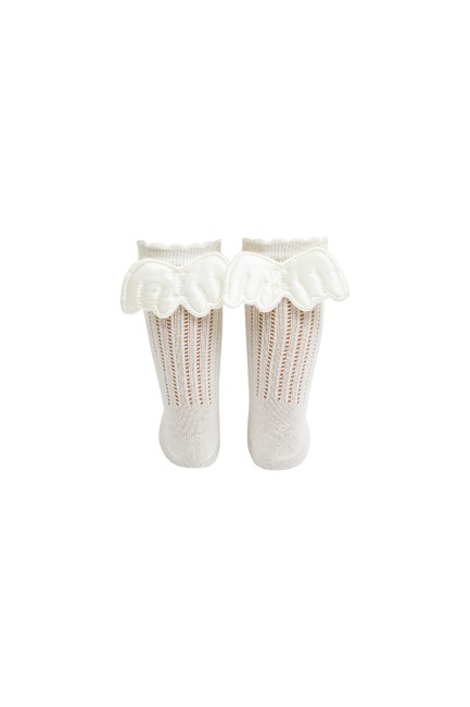 Bross - Bross Knee-High Baby Socks with Wing Accessory