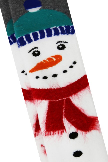 Bross Noel Baba Desen Havlu Çocuk Külotlu Çorap - Thumbnail