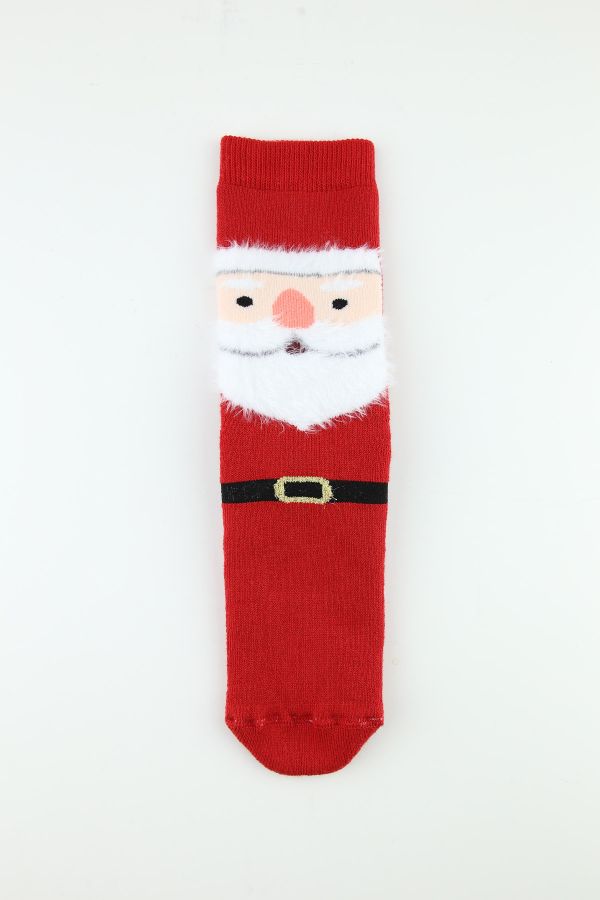 Bross Noel Baba Kaydırmaz Havlu Çocuk Soket Çorap