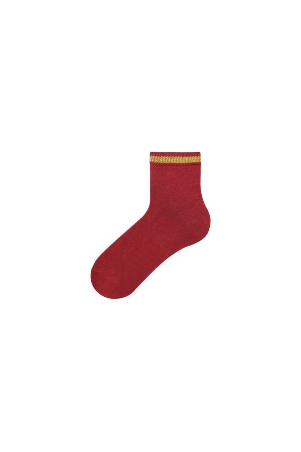 Bross Simli Çember Desenli Kadın Soket Çorap
