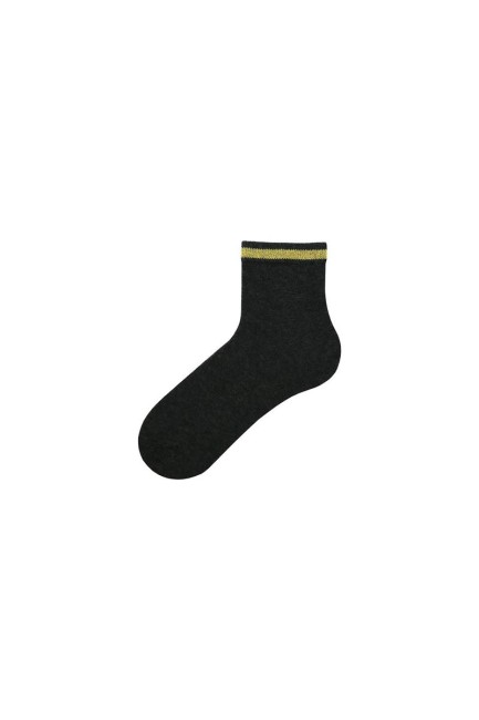 Bross Simli Çember Desenli Kadın Soket Çorap - Thumbnail