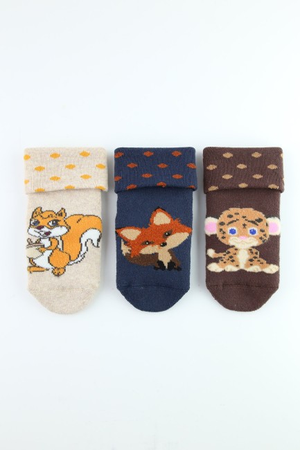 Bross Sincap Kaydırmaz Havlu Bebek Soket Çorap - Thumbnail