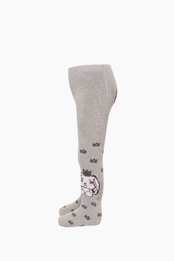 Bross Tavşan Desenli Havlu Külotlu Bebek Çorap
