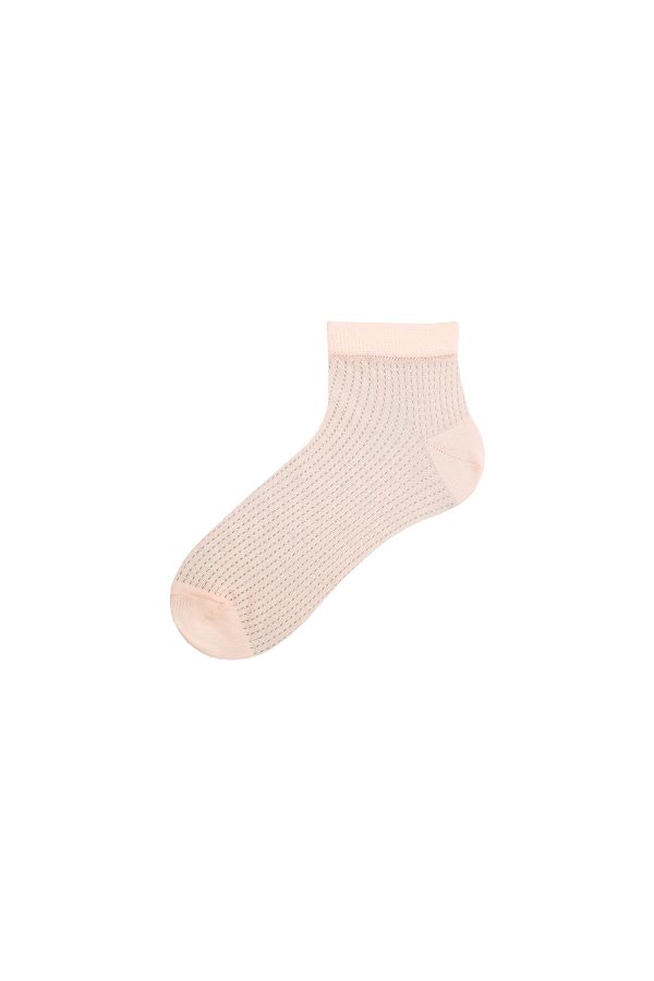 Bross Yazlık Lakost Örgü Desen Kadın Patik Çorap