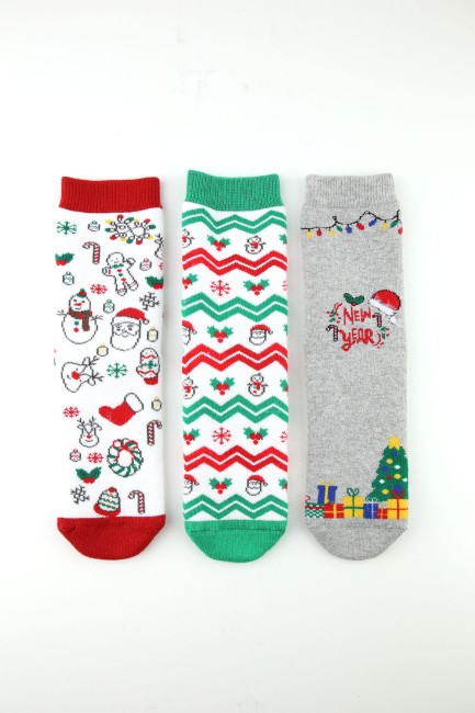 BROSS - Bross Yeni Yıl Havlu Çocuk Soket Çorap