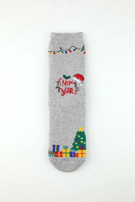 Bross Yeni Yıl Havlu Çocuk Soket Çorap - Thumbnail