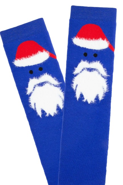 Bross Yılbaşı Desenli Havlu Erkek Çorap - Thumbnail