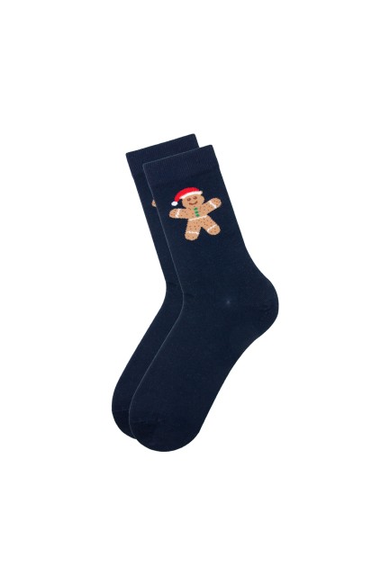 Bross Yılbaşı Kurabiye Erkek Soket Çorap - Thumbnail