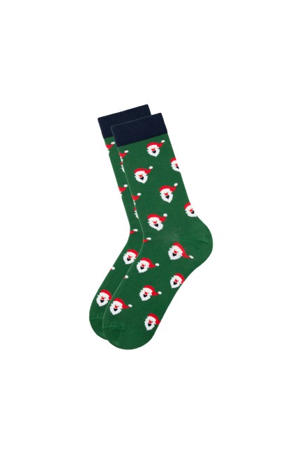Bross Yılbaşı Noel Baba Erkek Soket Çorap - Thumbnail
