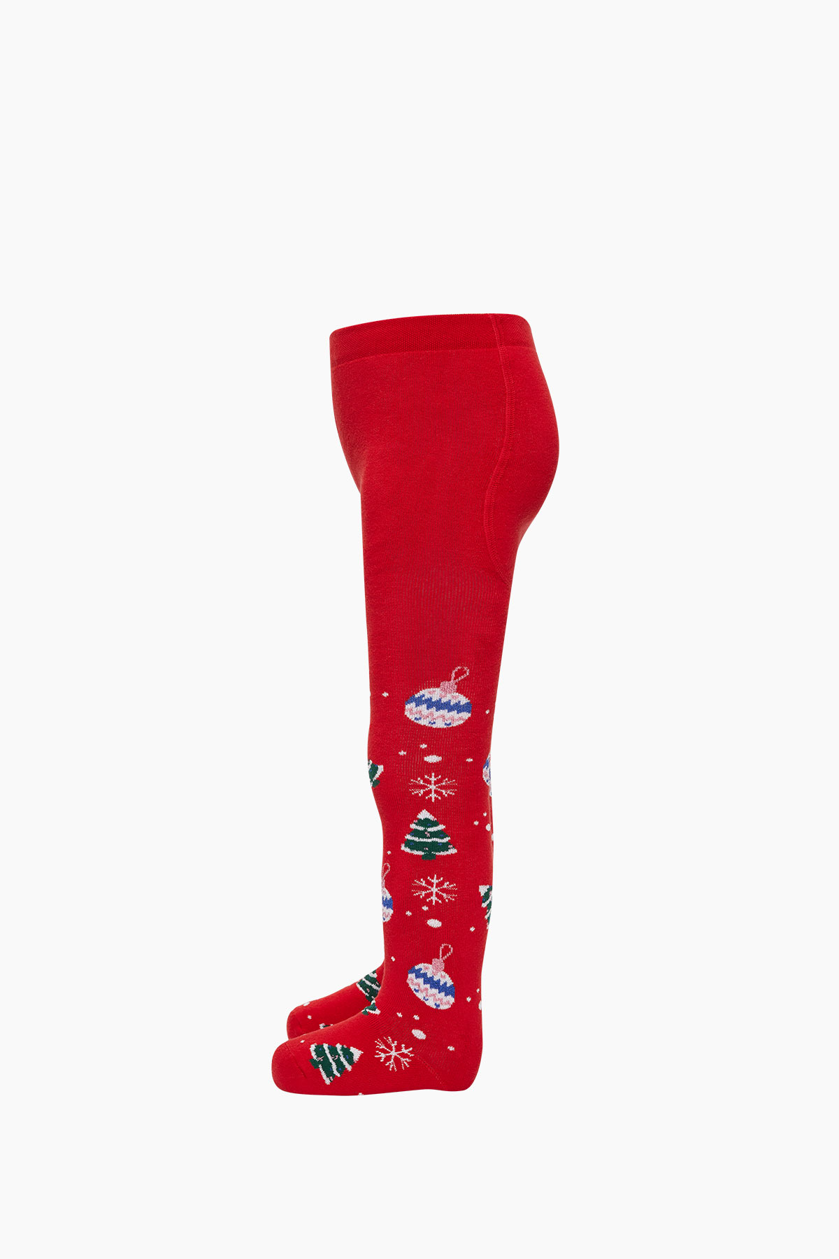 Çam Süsü Desenli Havlu Külotlu Çocuk Çorabı