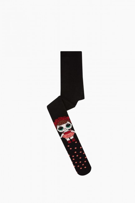 Bross - Çiçekli Lol Desenli Havlu Çocuk Külotlu Çorap