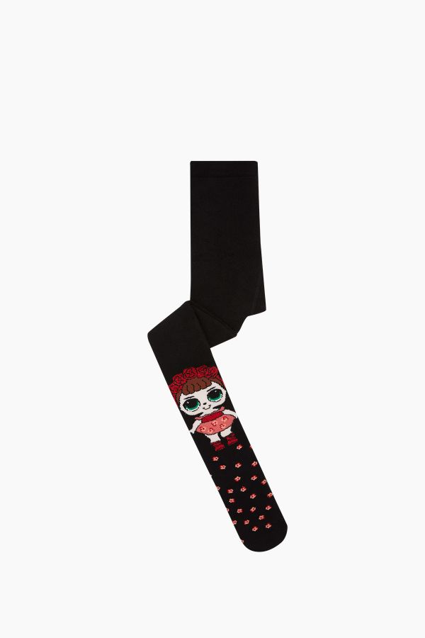 Bross Çiçekli Lol Desenli Havlu Çocuk Külotlu Çorap