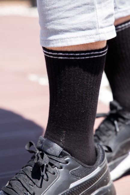 Bross 3lü Çizgi Spor Erkek Soket Çorap - Thumbnail