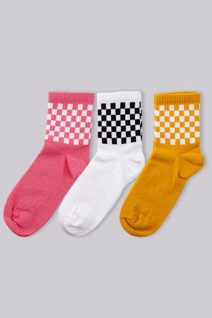 Tülip Dama Pamuk Karışık Kadın12li Soket Çorap - Thumbnail