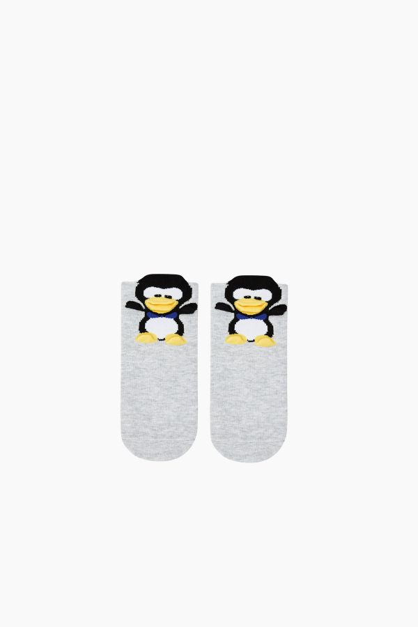 Bross 3er-Pack 3D-Pinguin-gemusterte Kindersocken
