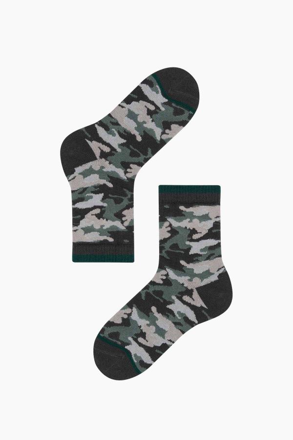 Bross 3-Pack Camouflage Patterned Kids' Socks