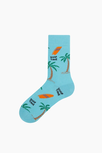 Bross - Bross Hawai Desenli Erkek Çorabı